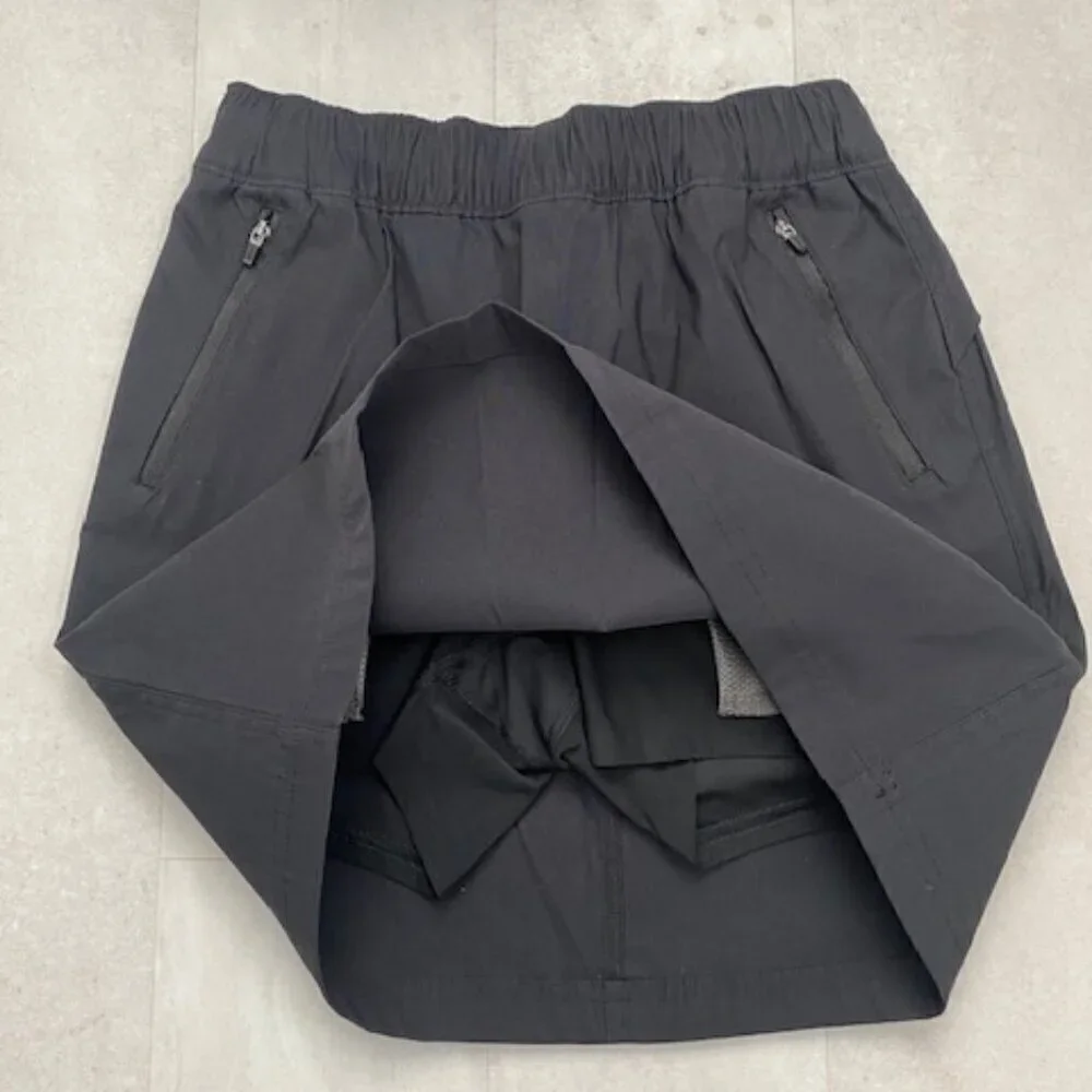 NWT Eddie Bauer Rainier Pull On Black Skort Skirt Sz 2 - Picture 6 of 10